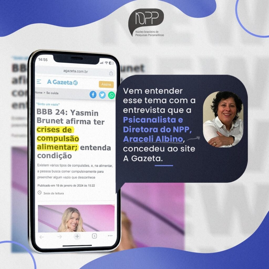 COMPULSÃƒO ALIMENTAR â€“ ENTREVISTA DA PSICANALISTA ARACELI ALBINO PARA O SITE A GAZETA